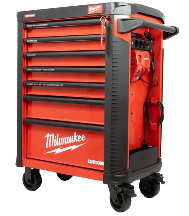 Milwaukee spesial edition verktøyvogn